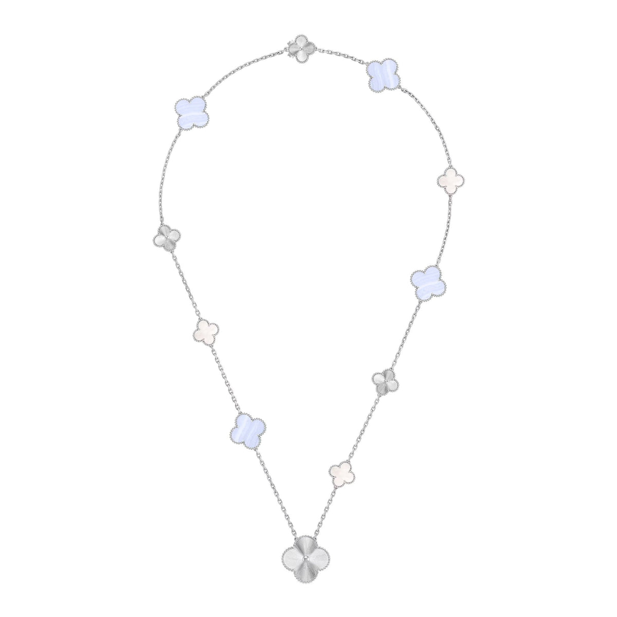 [⭐⭐JeweliWhal]ABNEHMBARE KLEEBATT 15 (11+4) BLUMEN-SILBERKETTEN-SET