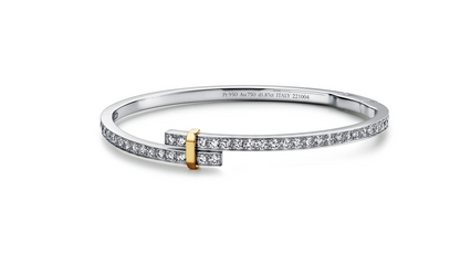 [JeweliWhal]EDGE DIAMOND GOLD SILVER BRACELET
