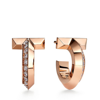 [JeweliWhal]T1 HOOP DIAMOND EARRINGS