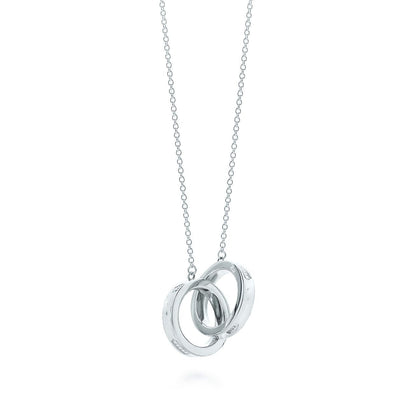 [JeweliWhal]INTERLOCKING CIRCLES PENDANT SILVER SMALL NECKLACE