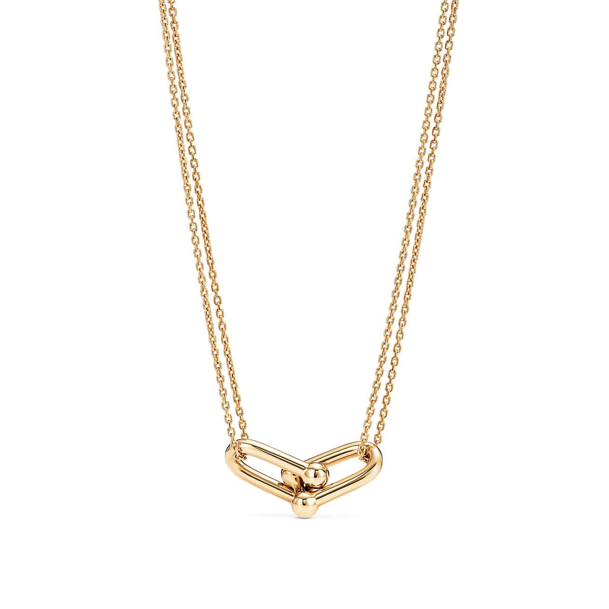 [JeweliWhal]HARDWEAR GOLD DOUBLE LINK NECKLACE