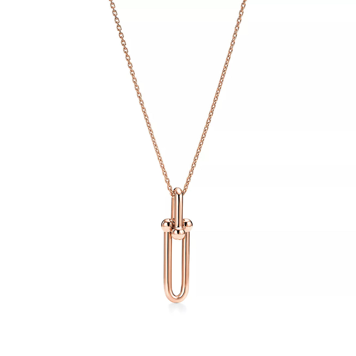 [JeweliWhal]HARDWEAR DROP DOUBLE LINK PEDANT NECKLACE