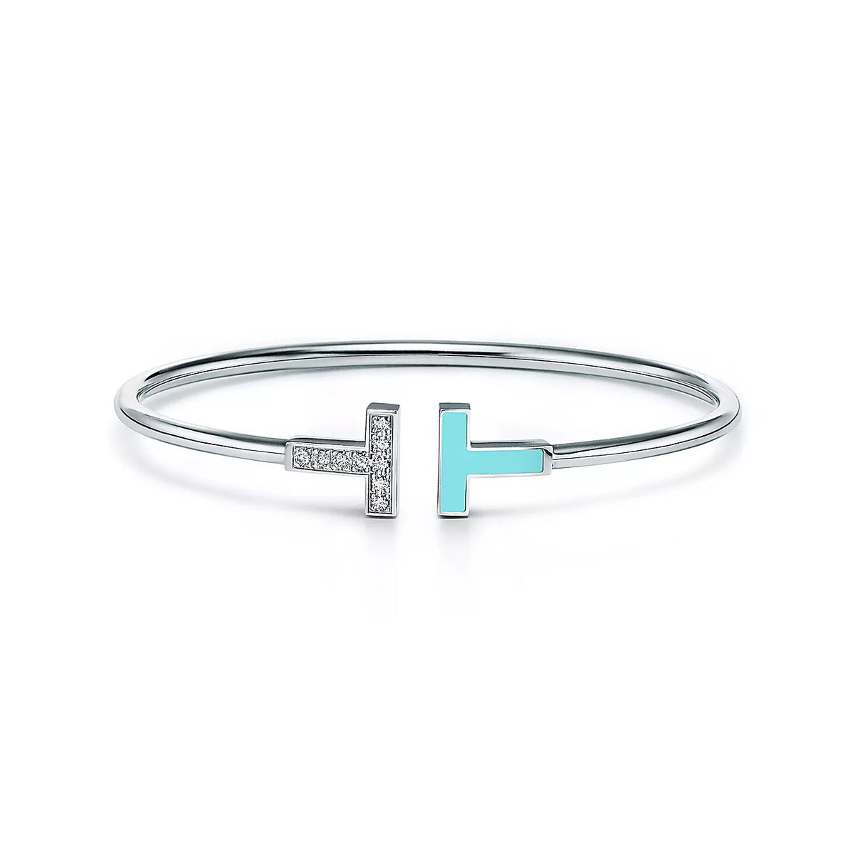 [JeweliWhal]T BRACELET 1.8MM TURQUOISE DIAMOND PINK GOLD