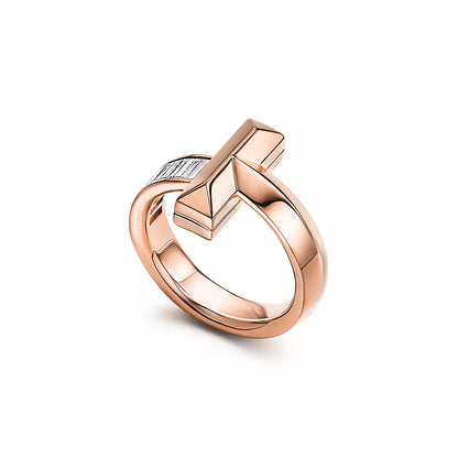 [JeweliWhal]T1 WIDE 4.5MM DIAMOND RING