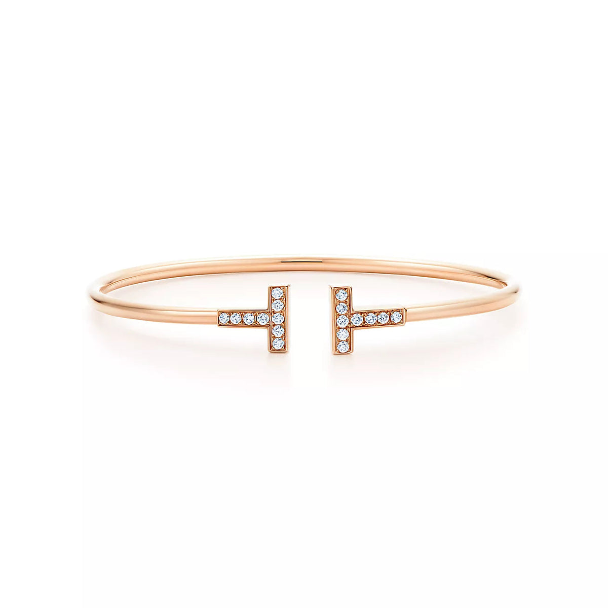 [JeweliWhal]T BRACELET PINK GOLD 1.8MM DIAMOND