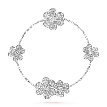 [⭐⭐JeweliWhal]FRIVOLE SILVER 5 FLOWERS BRACELET