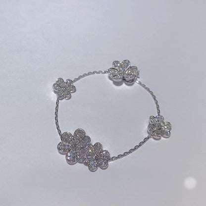 [⭐⭐JeweliWhal]FRIVOLE SILVER 5 FLOWERS BRACELET