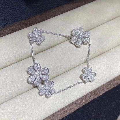 [⭐⭐JeweliWhal]FRIVOLE SILVER 5 FLOWERS BRACELET