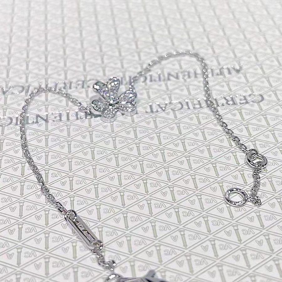 [⭐⭐JeweliWhal]FRIVOLE SILBER-BLUMEN-DIAMANTARMBAND