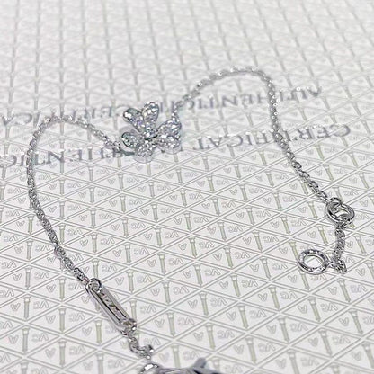 [⭐⭐JeweliWhal]FRIVOLE SILBER-BLUMEN-DIAMANTARMBAND