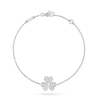 [⭐⭐JeweliWhal]FRIVOLE SILBER-BLUMEN-DIAMANTARMBAND