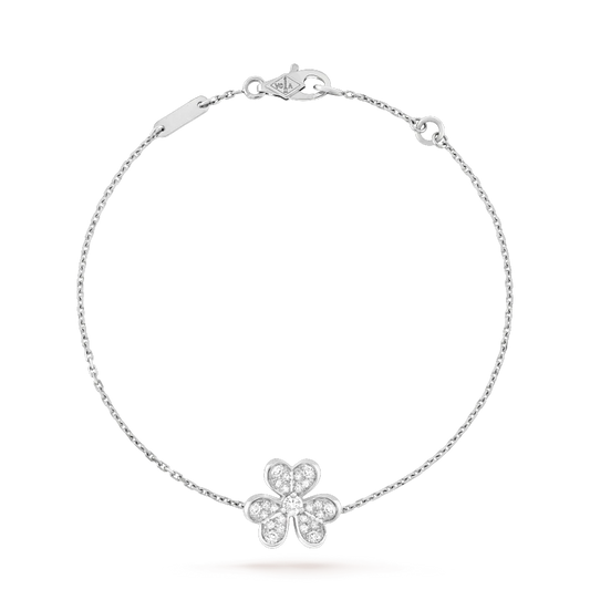 [⭐⭐JeweliWhal]FRIVOLE SILVER FLOWER DIAMOND BRACELET