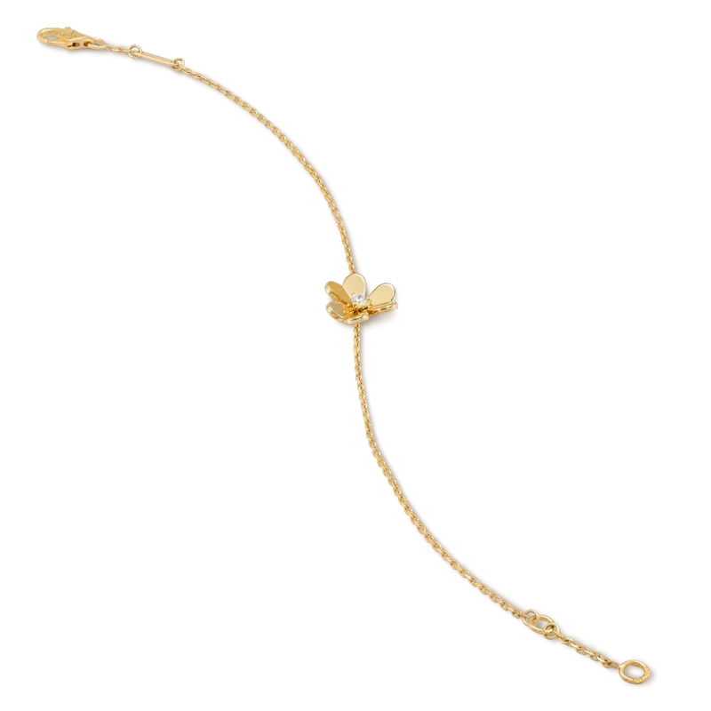 [⭐⭐JeweliWhal]FRIVOLE GOLD BLUMEN ARMBAND ROSA MALACHIT