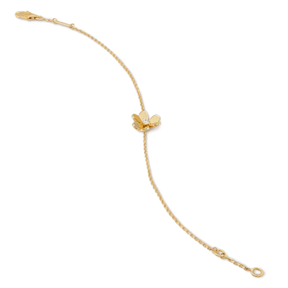 [⭐⭐JeweliWhal]FRIVOLE GOLD BLUMEN ARMBAND ROSA MALACHIT