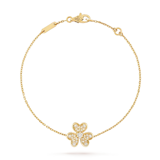 [⭐⭐JeweliWhal]FRIVOLE GOLD FLOWER DIAMOND BRACELET