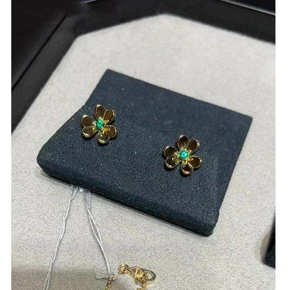 [⭐⭐JeweliWhal]FRIVOLE  FLOWER MALACHITE EARRINGS