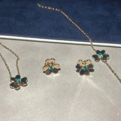 [⭐⭐JeweliWhal]FRIVOLE  FLOWER MALACHITE EARRINGS