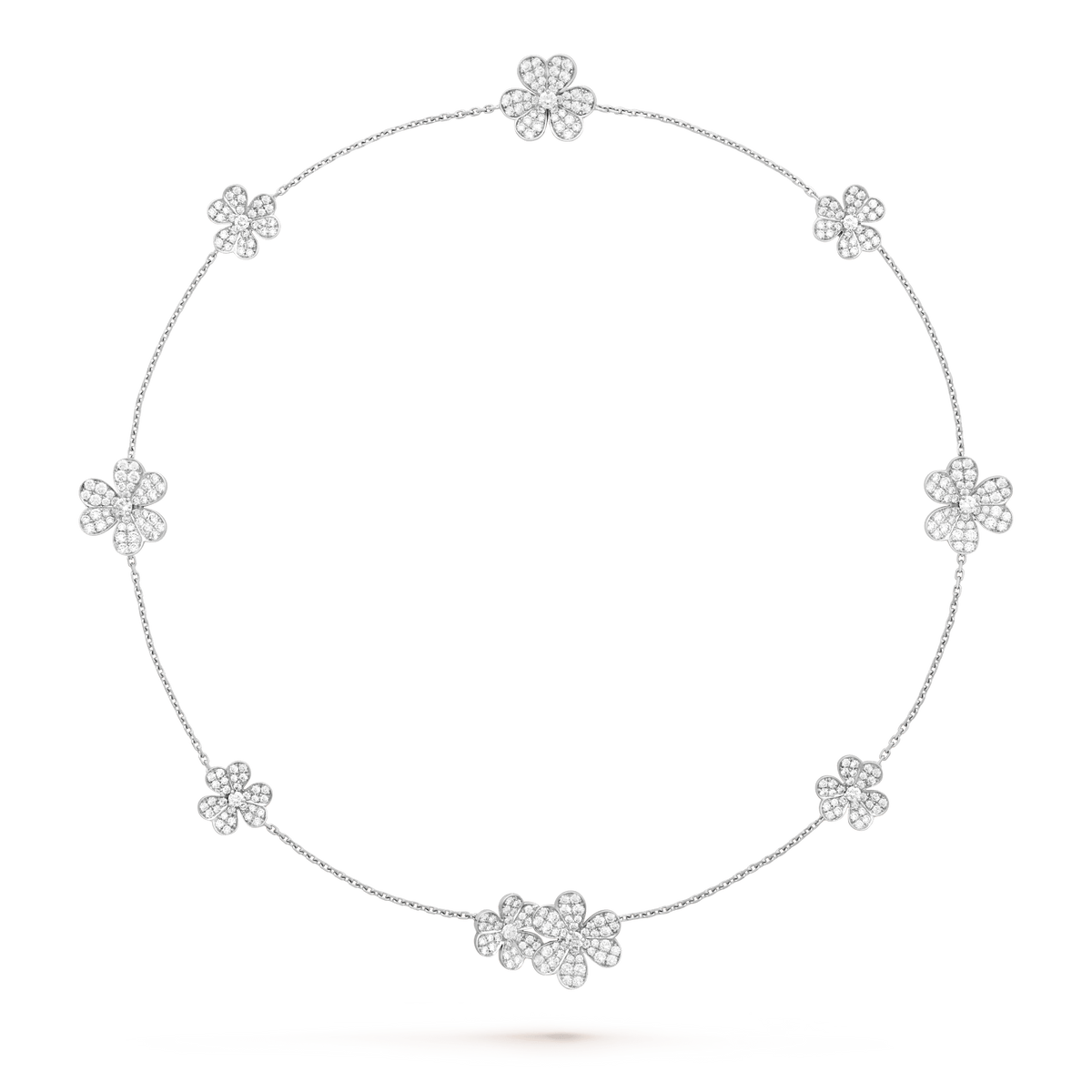 [⭐⭐JeweliWhal]FRIVOLE SILVER 9 FLOWERS NECKLACE