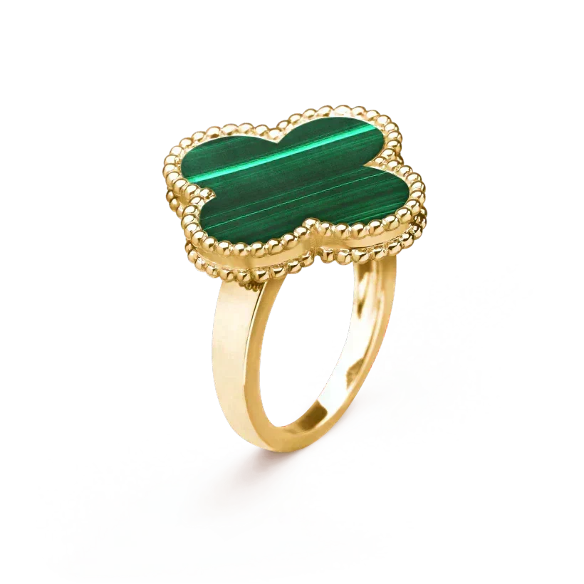 [⭐⭐JeweliWhal]CLOVER MALACHITE RING