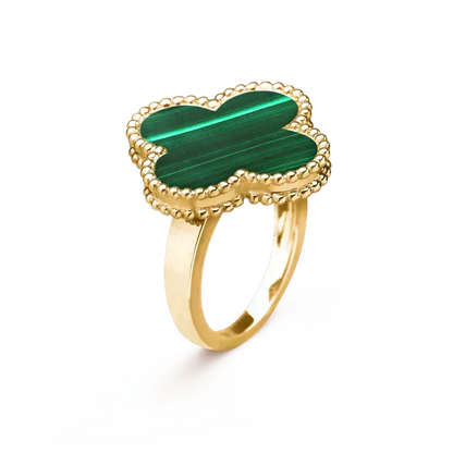 [⭐⭐JeweliWhal]CLOVER MALACHITE RING