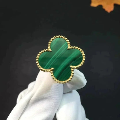 [⭐⭐JeweliWhal]CLOVER MALACHITE RING