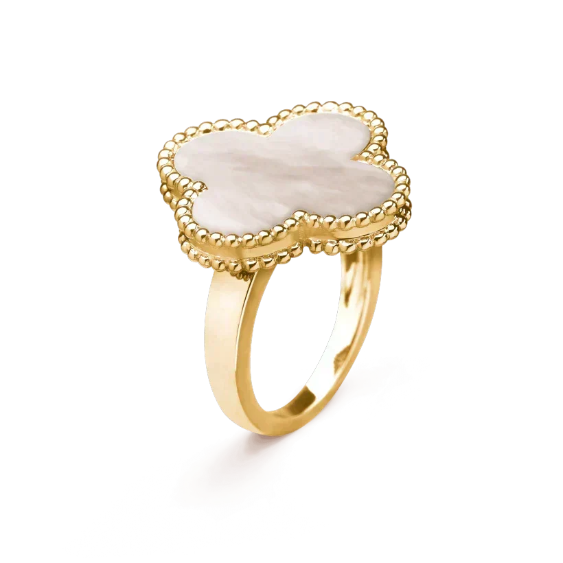 [⭐⭐JeweliWhal]CLOVER WHITE MOP RING