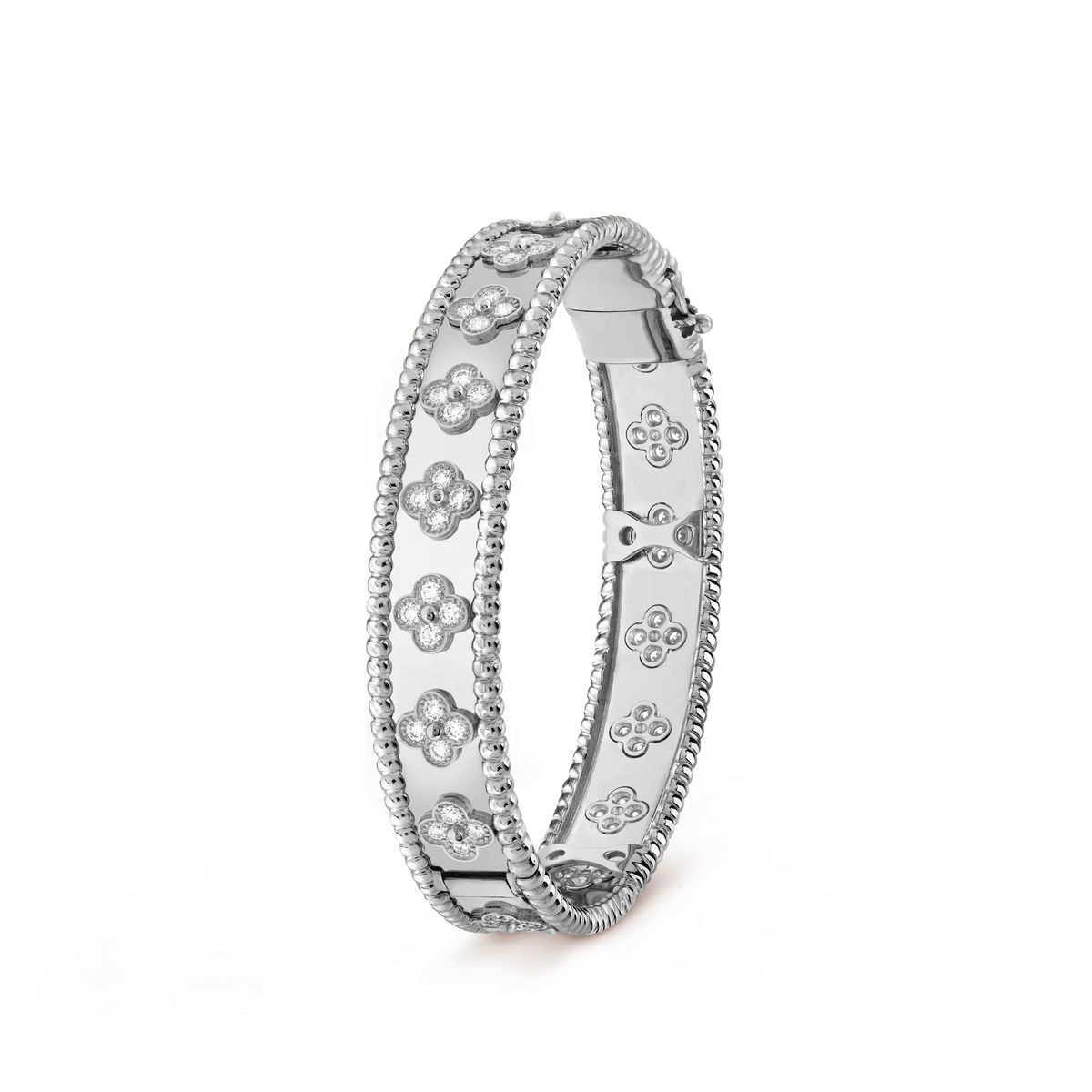 [⭐⭐JeweliWhal]KLEEBLATT-ARMBAND 8MM DIAMANTEN