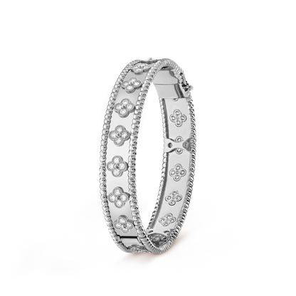 [⭐⭐JeweliWhal]KLEEBLATT-ARMBAND 8MM DIAMANTEN