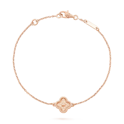 [⭐⭐JeweliWhal]KLEEBLATT EINZELBLUMEN-ARMBAND