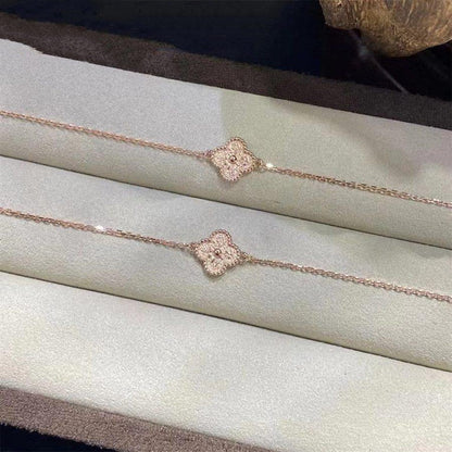 [⭐⭐JeweliWhal]KLEEBLATT EINZELBLUMEN-ARMBAND