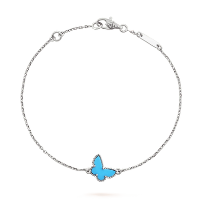 [⭐⭐JeweliWhal]SCHMETTERLING TÜRKIS SCHMETTERLING ARMBAND SILBER