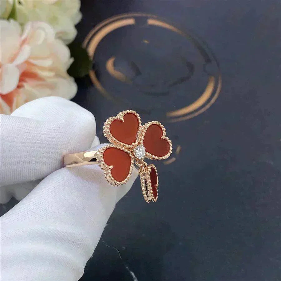 [⭐⭐JeweliWhal]SWEET CLOVER CARNELIAN RING