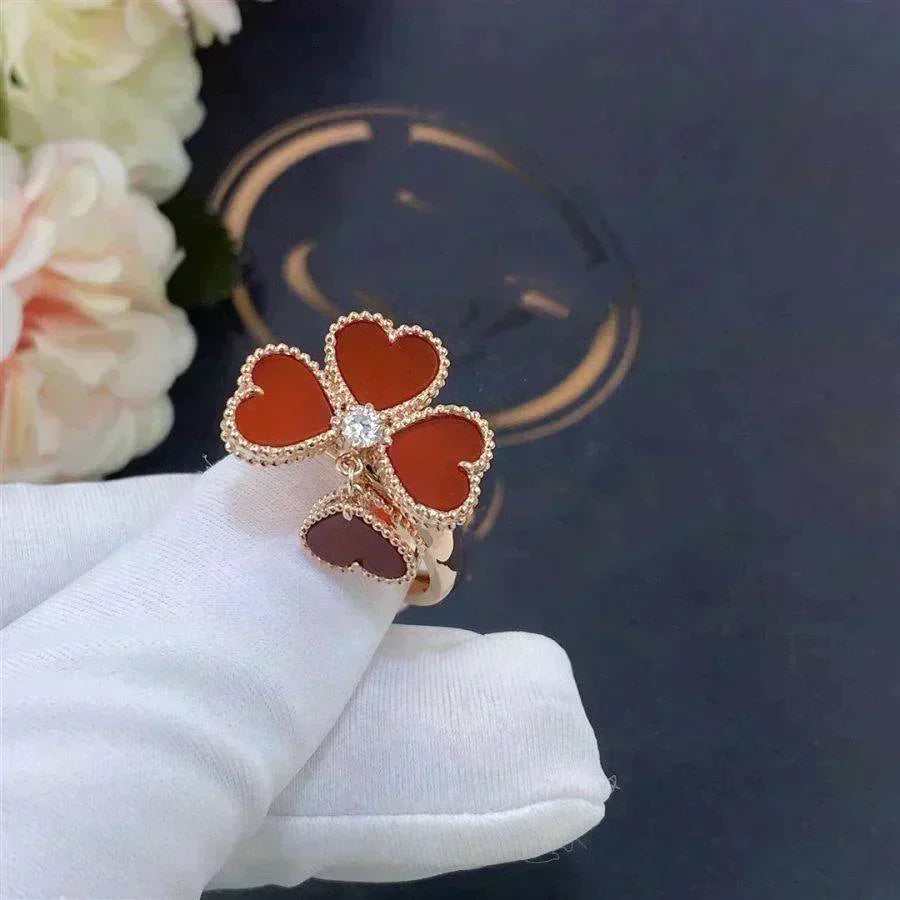 [⭐⭐JeweliWhal]SWEET CLOVER CARNELIAN RING