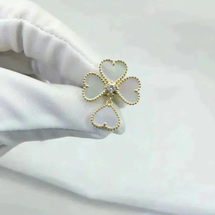 [⭐⭐JeweliWhal]SWEET CLOVER WHITE MOP RING