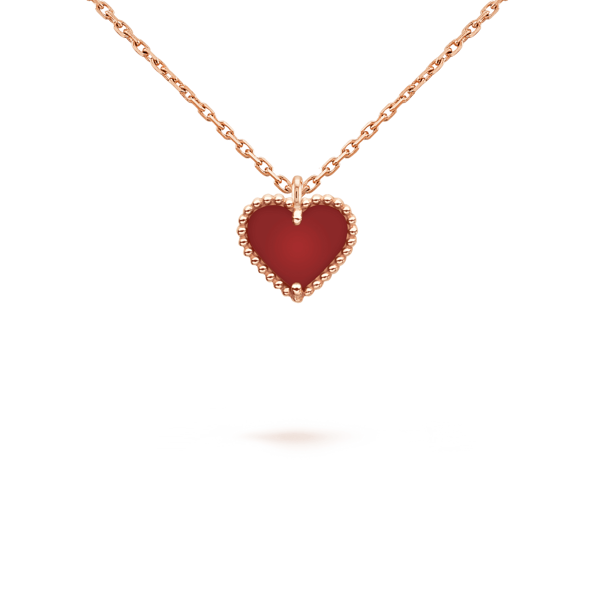 [⭐⭐JeweliWhal]SÜSSKLEE KARNEOL HERZKETTE