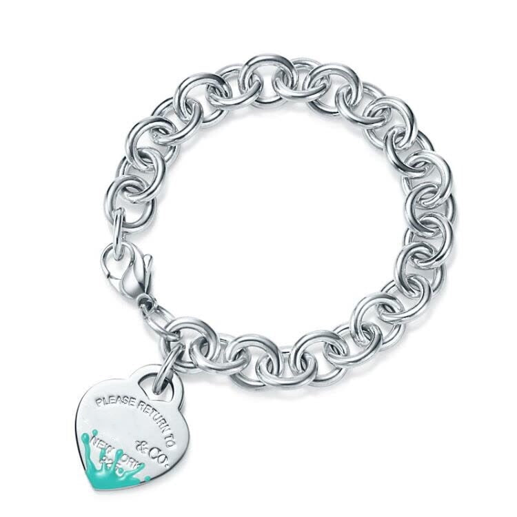 [JeweliWhal]LOVE HEART RETURN TO TIF SILVER BRACELET