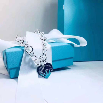 [JeweliWhal]LOVE HEART RETURN TO TIF SILVER BRACELET