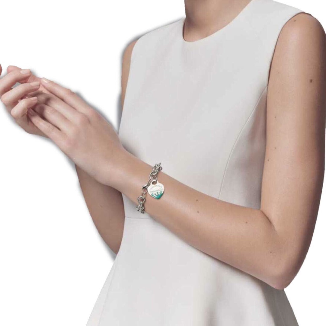 [JeweliWhal]LOVE HEART RETURN TO TIF SILVER BRACELET
