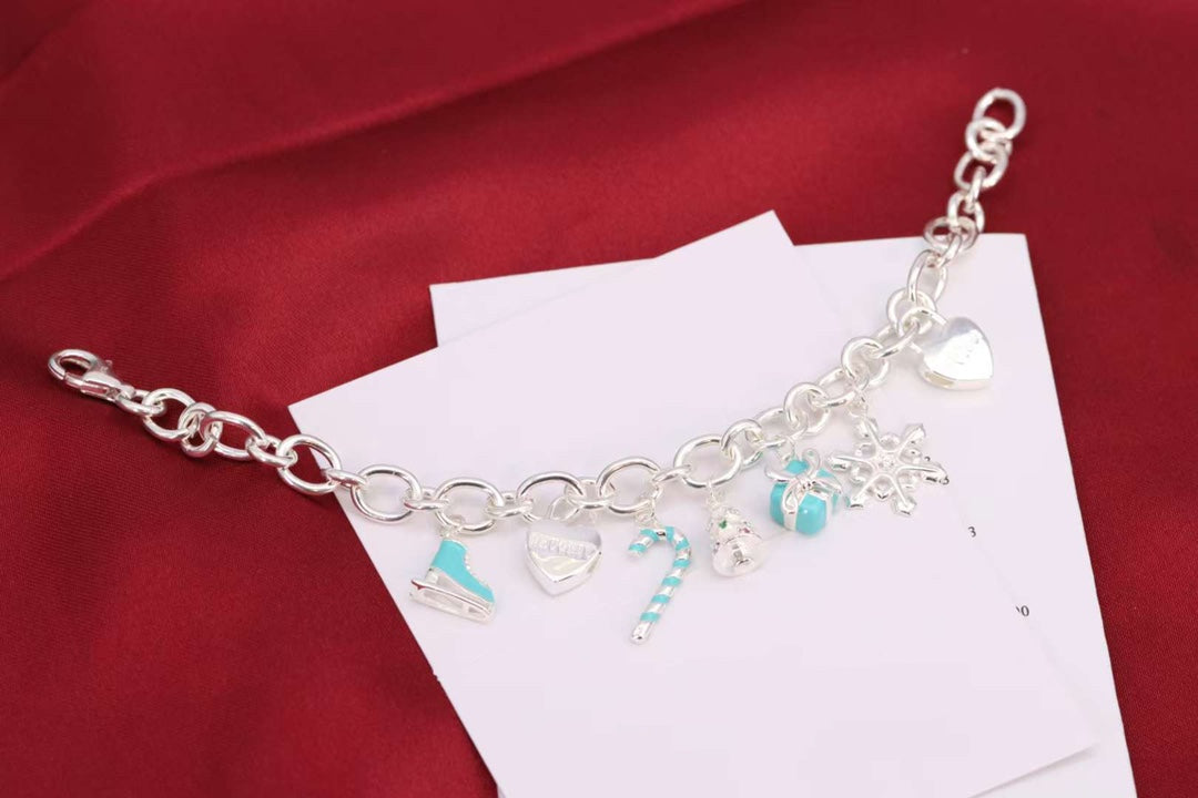 [JeweliWhal]CHRISTMAS SILVER BRACELET