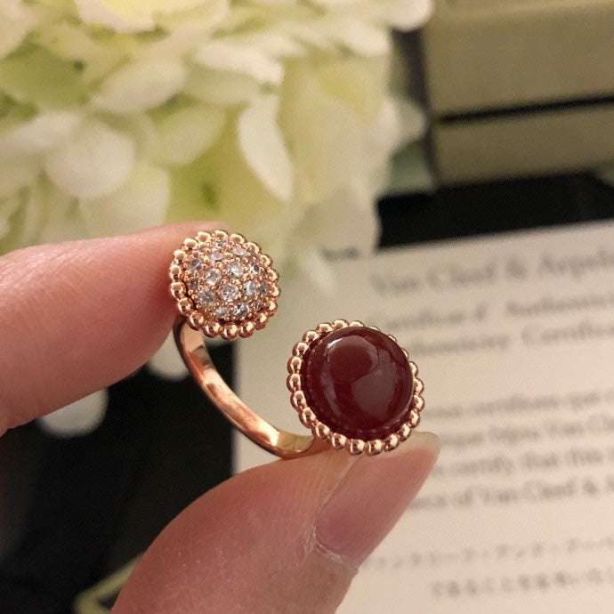 [⭐⭐JeweliWhal]PERLEE COULEURS DIAMANT-RING AUS ROSÉGOLD MIT ZWISCHENFINGER-DESIGN