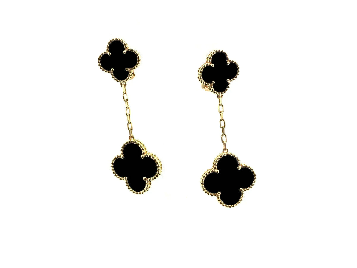 [⭐⭐JeweliWhal]CLOVER 2 MOTIVE OHRRINGE (MEHRERE AUSWAHLMÖGLICHKEITEN)