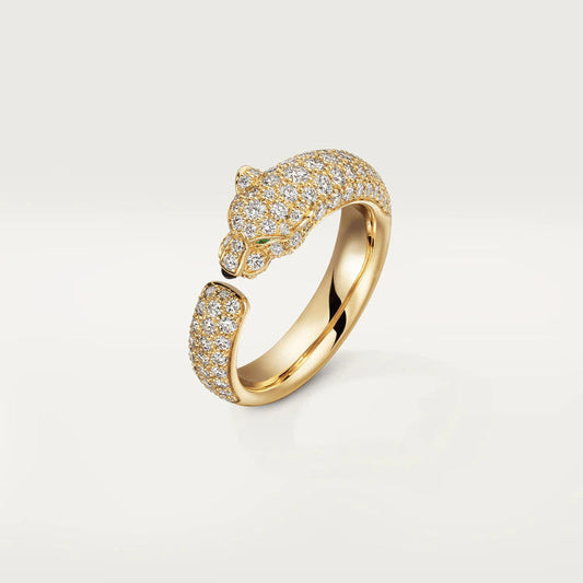 [⭐⭐JeweliWhal]PANTHERE PINK GOLD DIAMOND RING