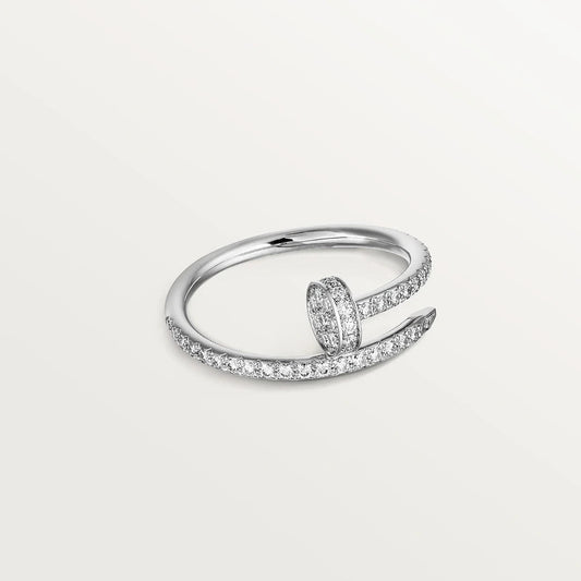 [⭐⭐JeweliWhal]JUSTE RING 1.8MM SILVER DIAMONDS