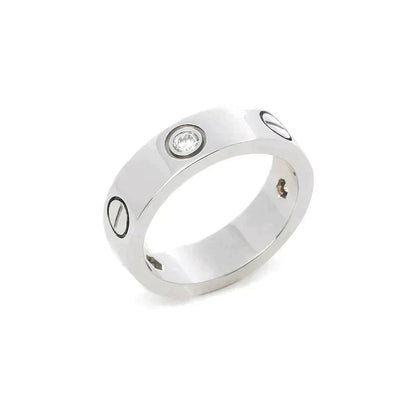 [⭐⭐JeweliWhal]LIEBESRING 5,5MM 3 DIAMANTEN SILBER