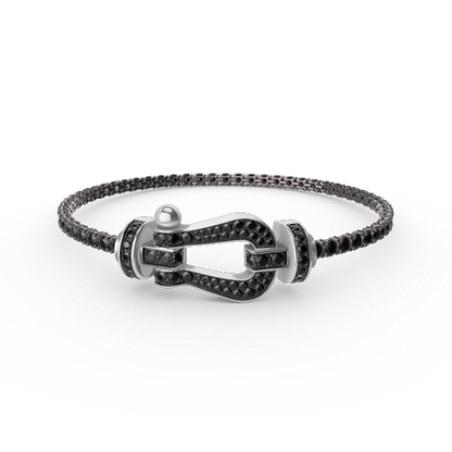[⭐⭐JeweliWhal]FORCE GROSSES HUFEISEN VOLLBESETZTES DIAMANT-TENNISARMBAND